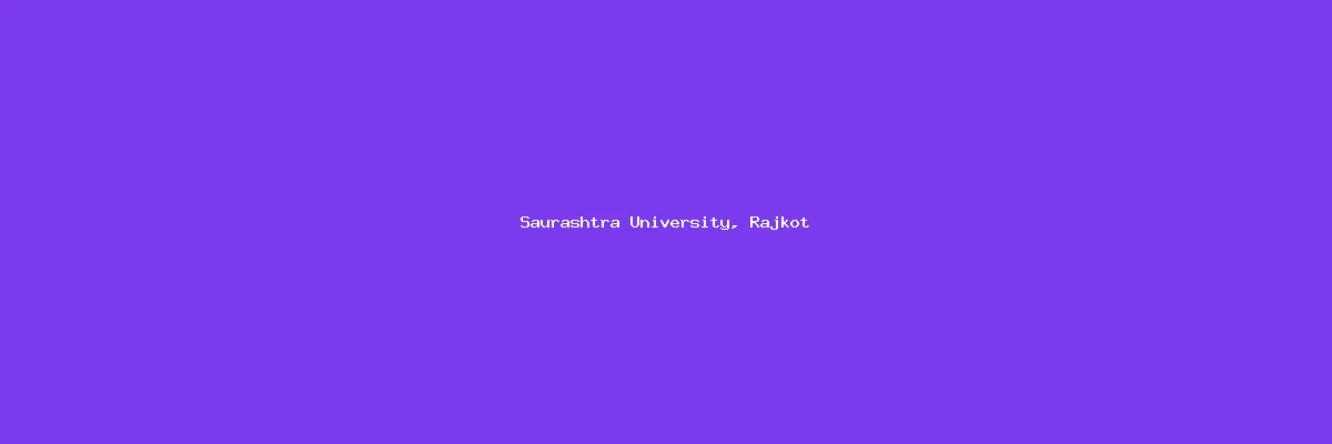 Saurashtra University, Rajkot