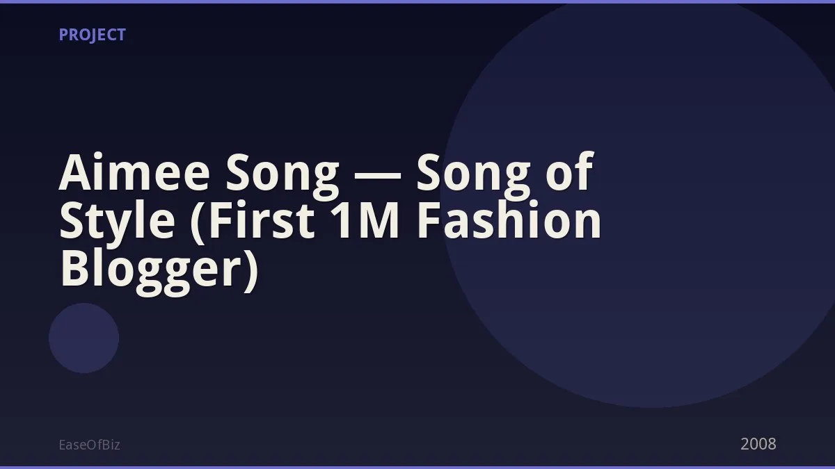 Aimee Song — Song of Style (First 1M Fashion Blogger)