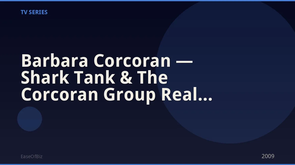 Barbara Corcoran — Shark Tank & The Corcoran Group Real Estate
