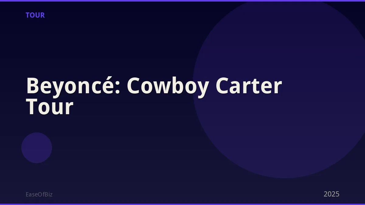 Beyoncé: Cowboy Carter Tour