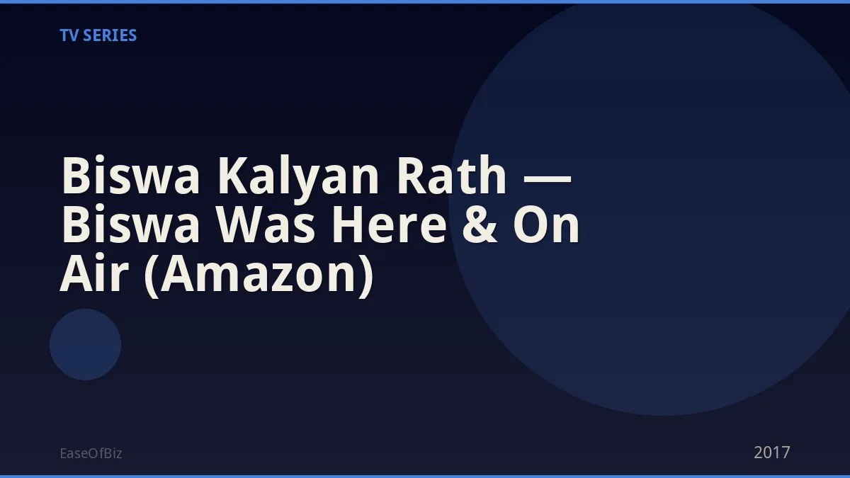 Biswa Kalyan Rath — Biswa Was Here & On Air (Amazon)