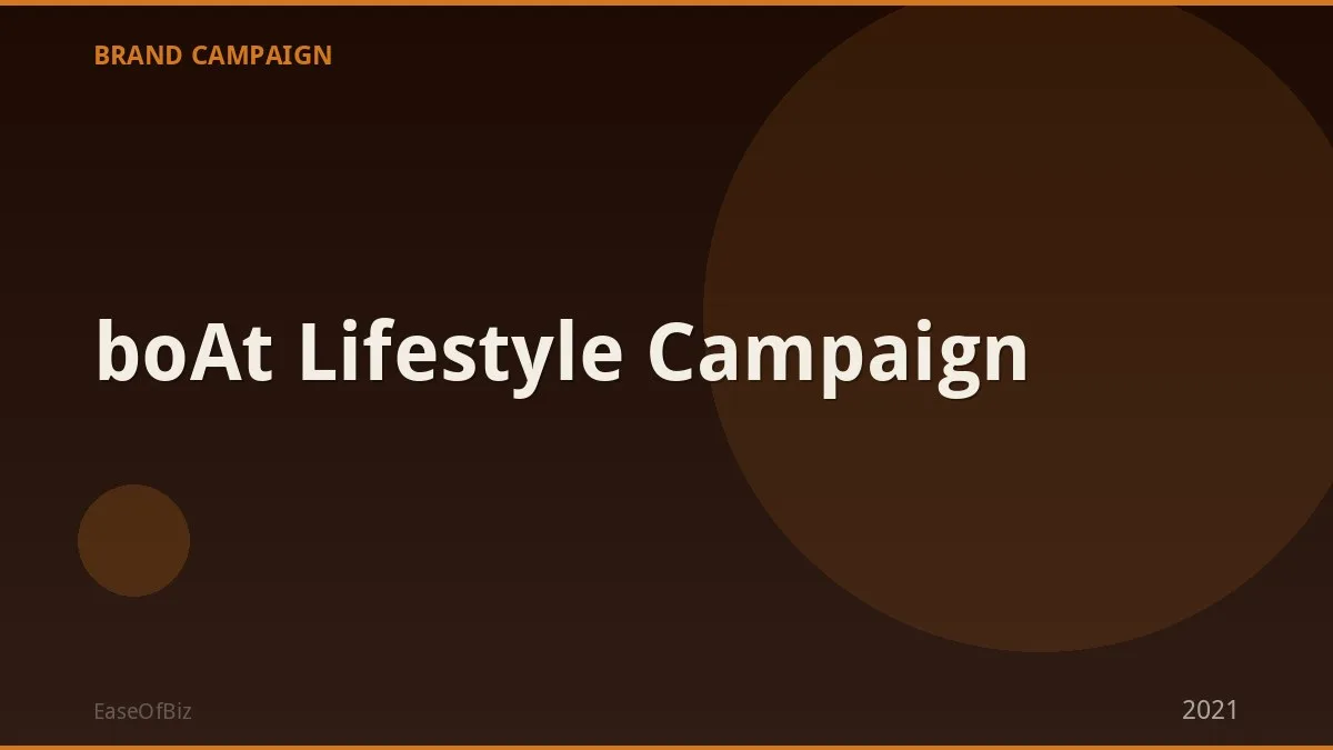boAt Lifestyle Campaign