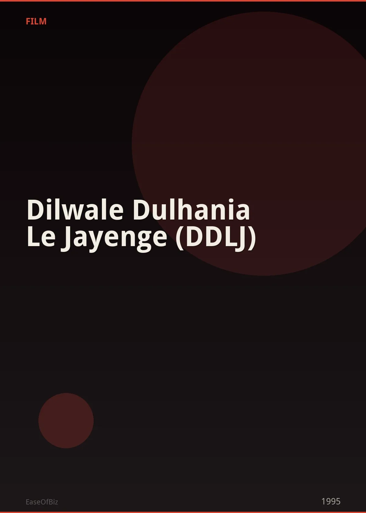 Dilwale Dulhania Le Jayenge (DDLJ)