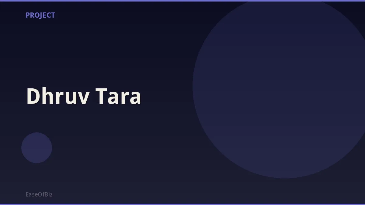 Dhruv Tara