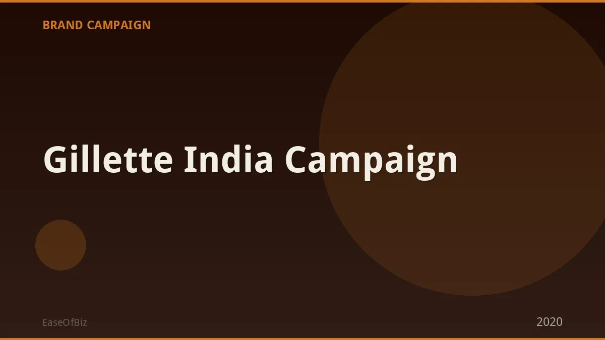 Gillette India Campaign