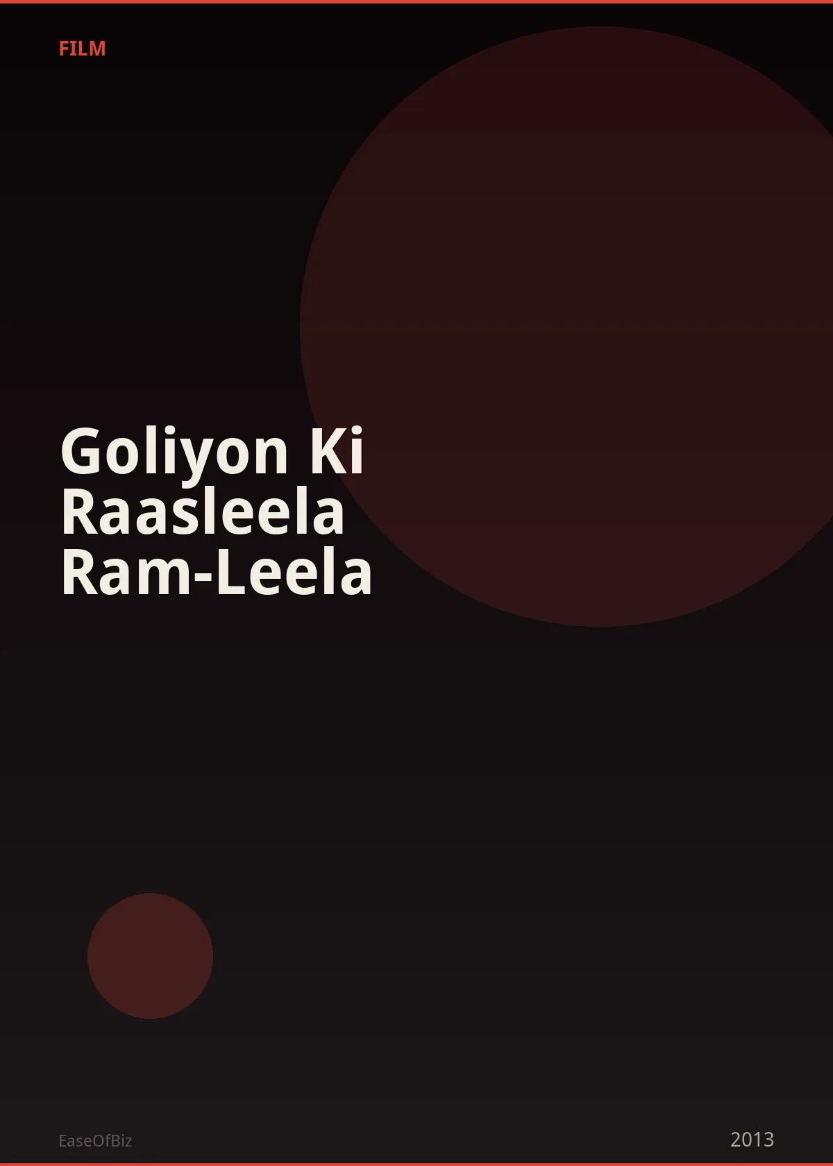 Goliyon Ki Raasleela Ram-Leela