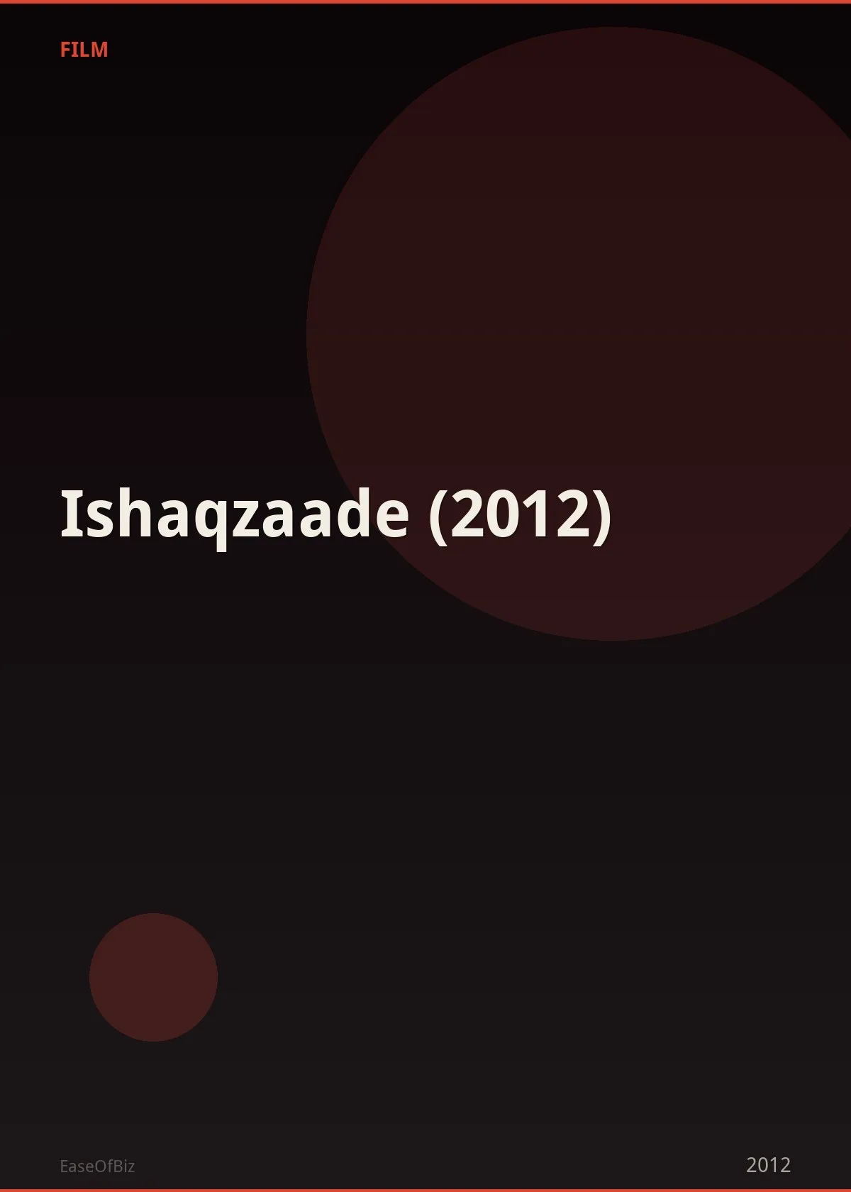 Ishaqzaade (2012)