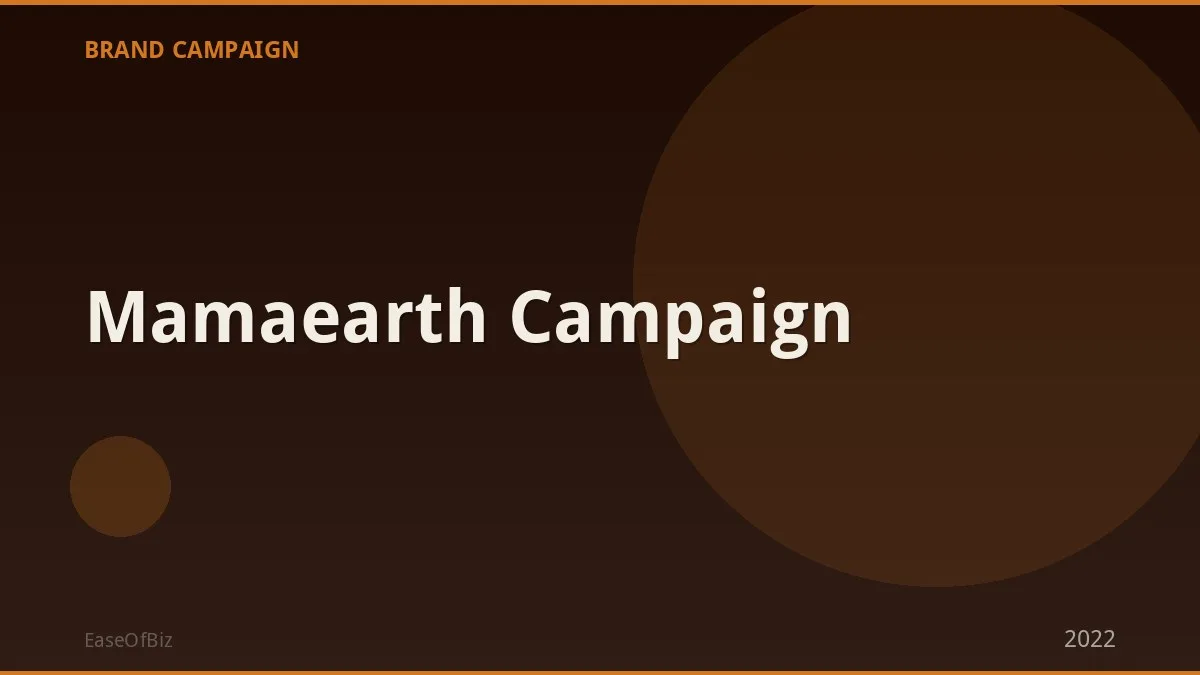 Mamaearth Campaign