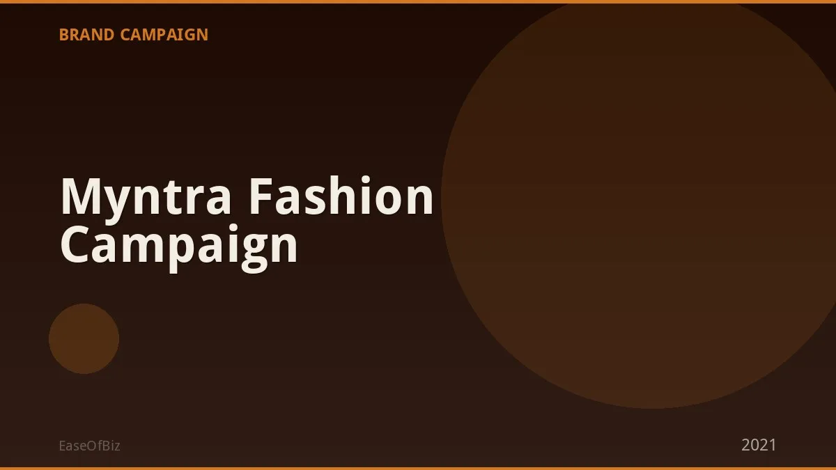 Myntra Fashion Campaign