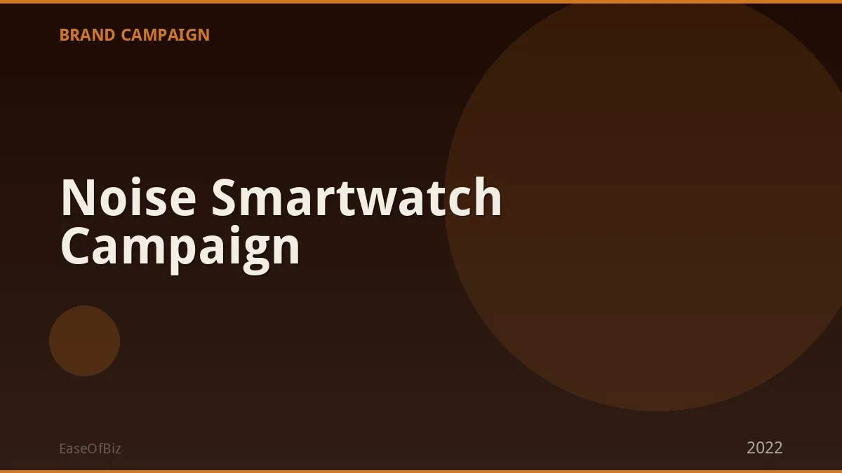 Noise Smartwatch Campaign