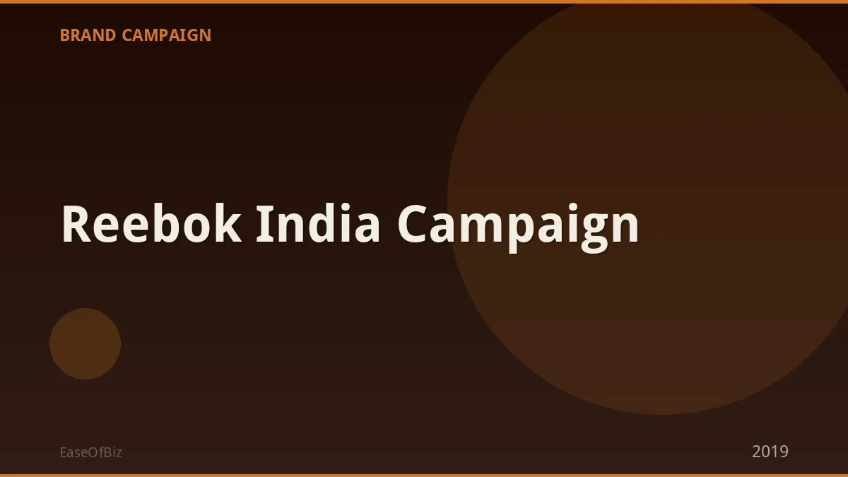 Reebok India Campaign