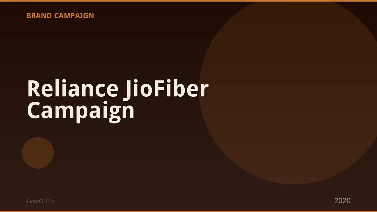 Reliance JioFiber Campaign