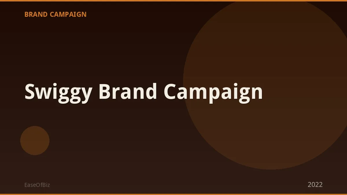 Swiggy Brand Campaign