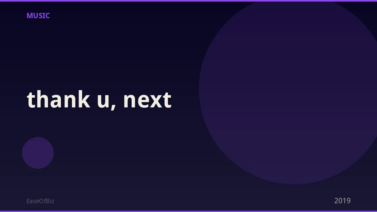 thank u, next