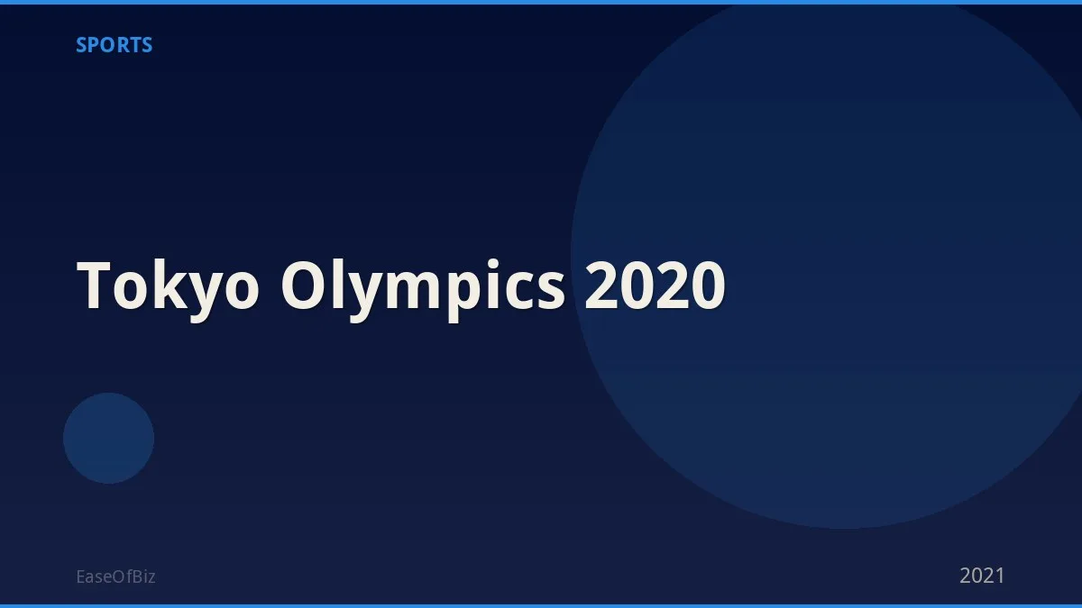 Tokyo Olympics 2020