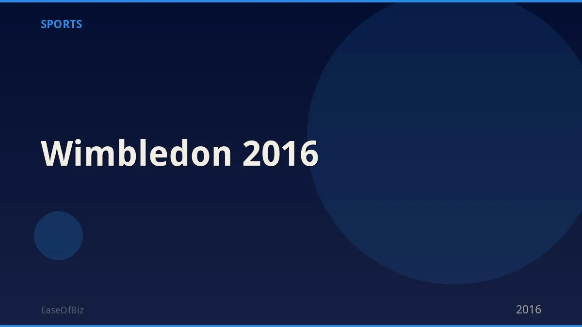Wimbledon 2016