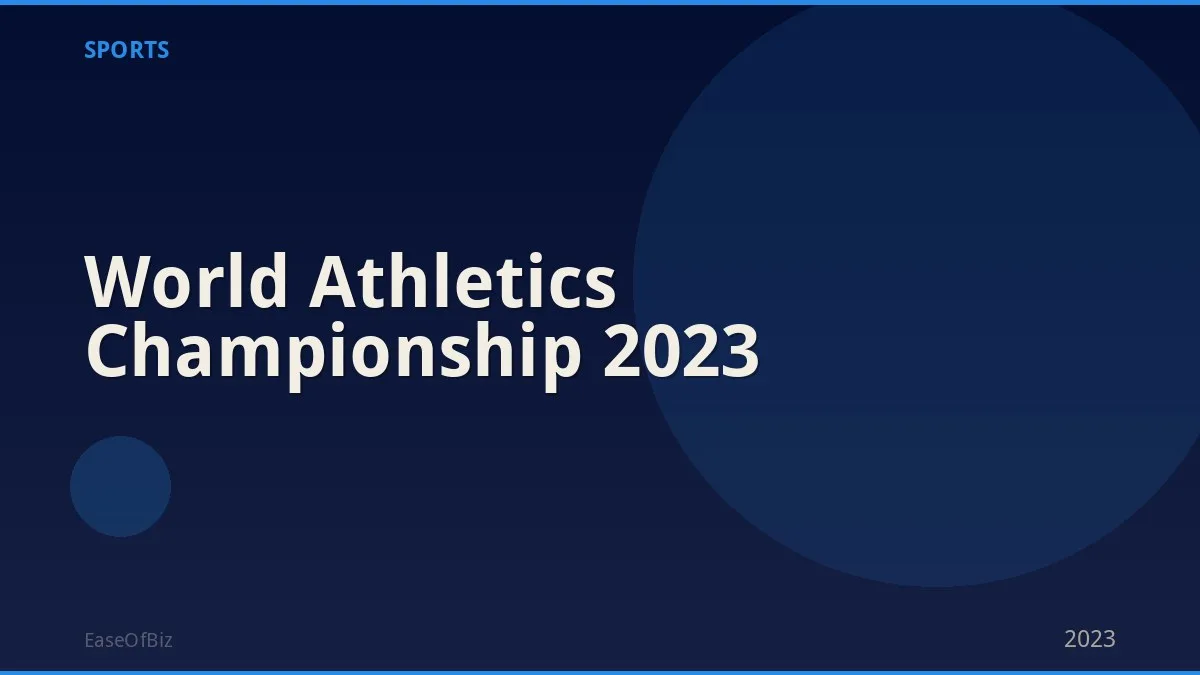 World Athletics Championship 2023
