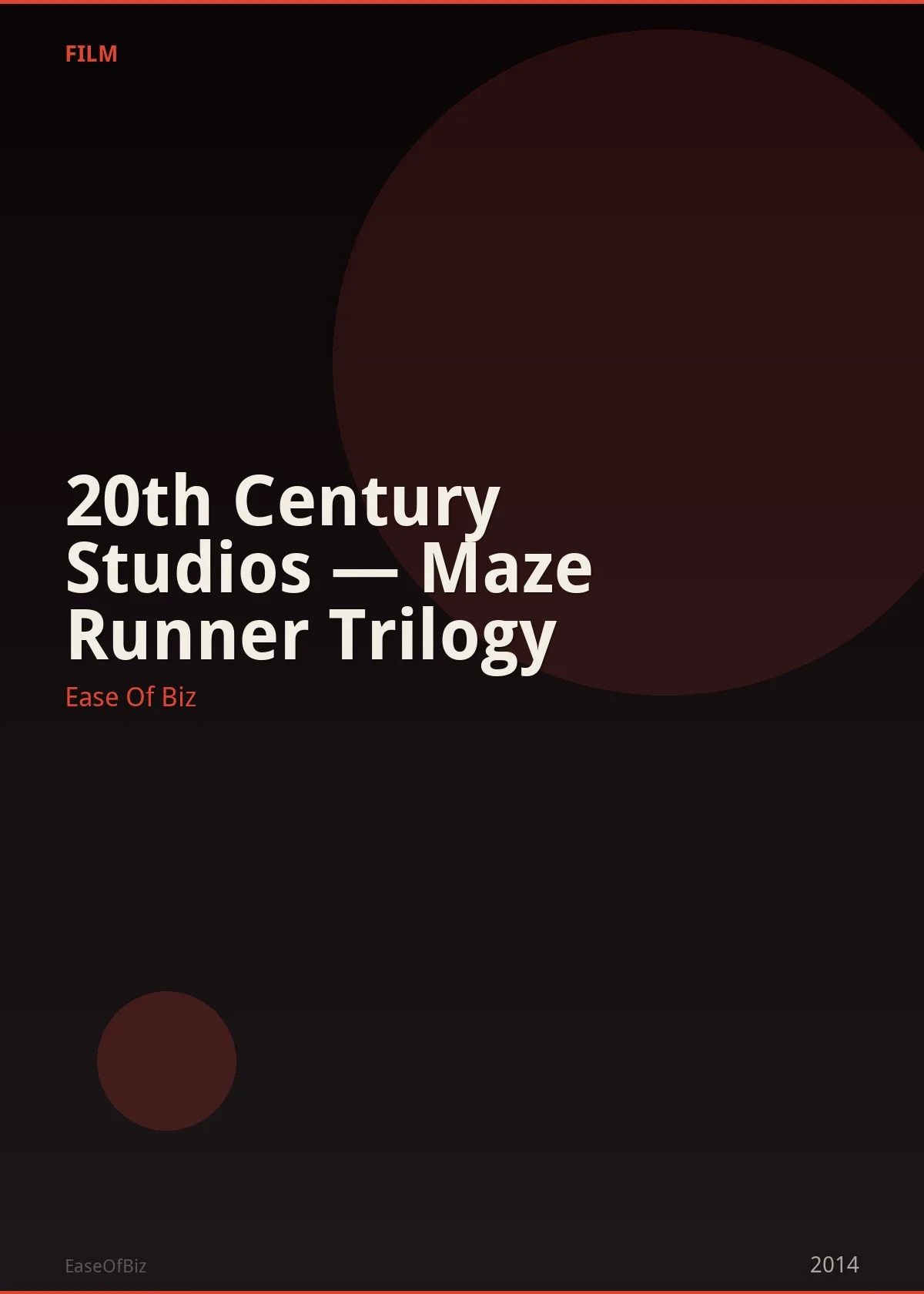 20th Century Studios — Maze Runner Trilogy