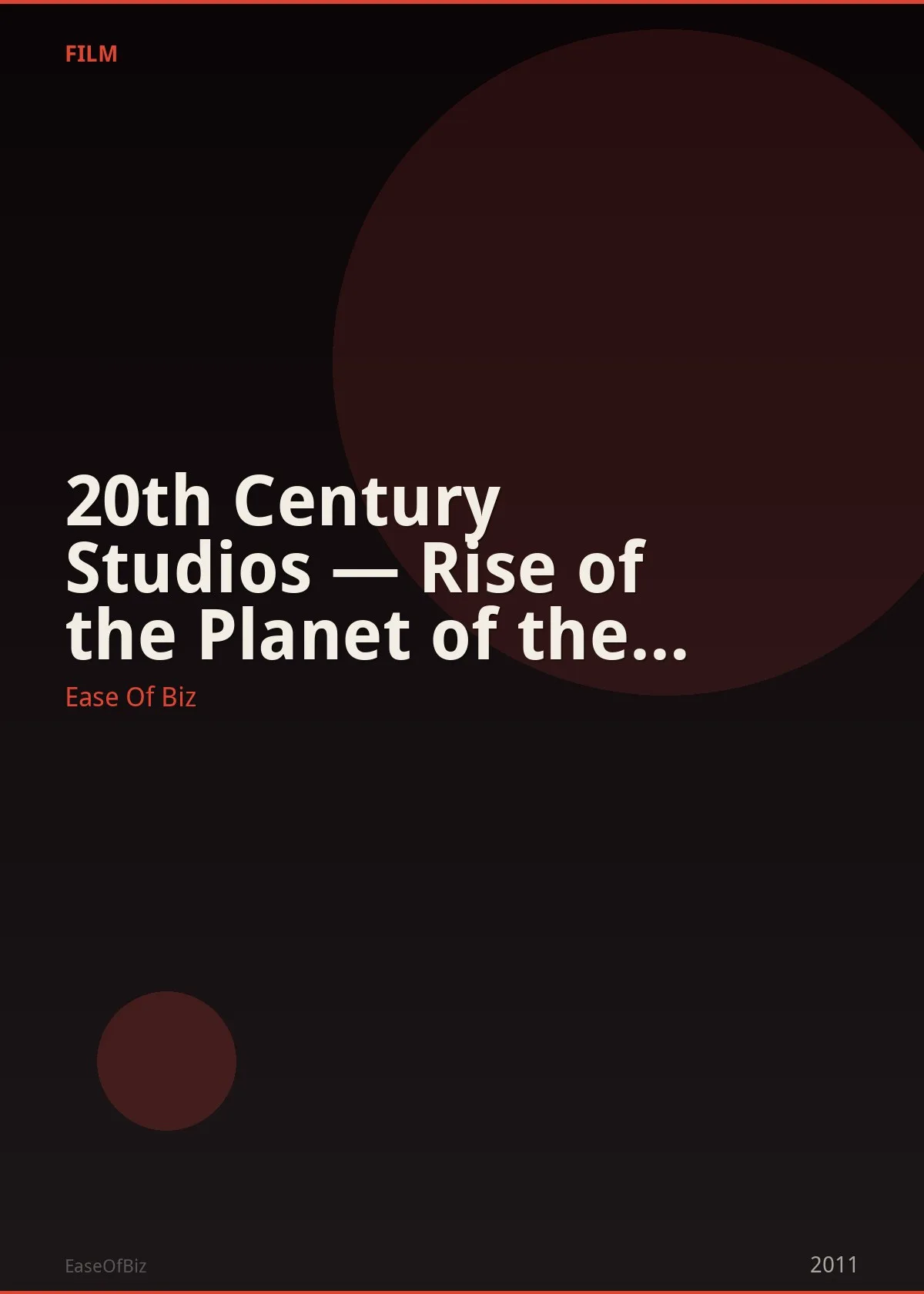 20th Century Studios — Rise of the Planet of the Apes Trilogy