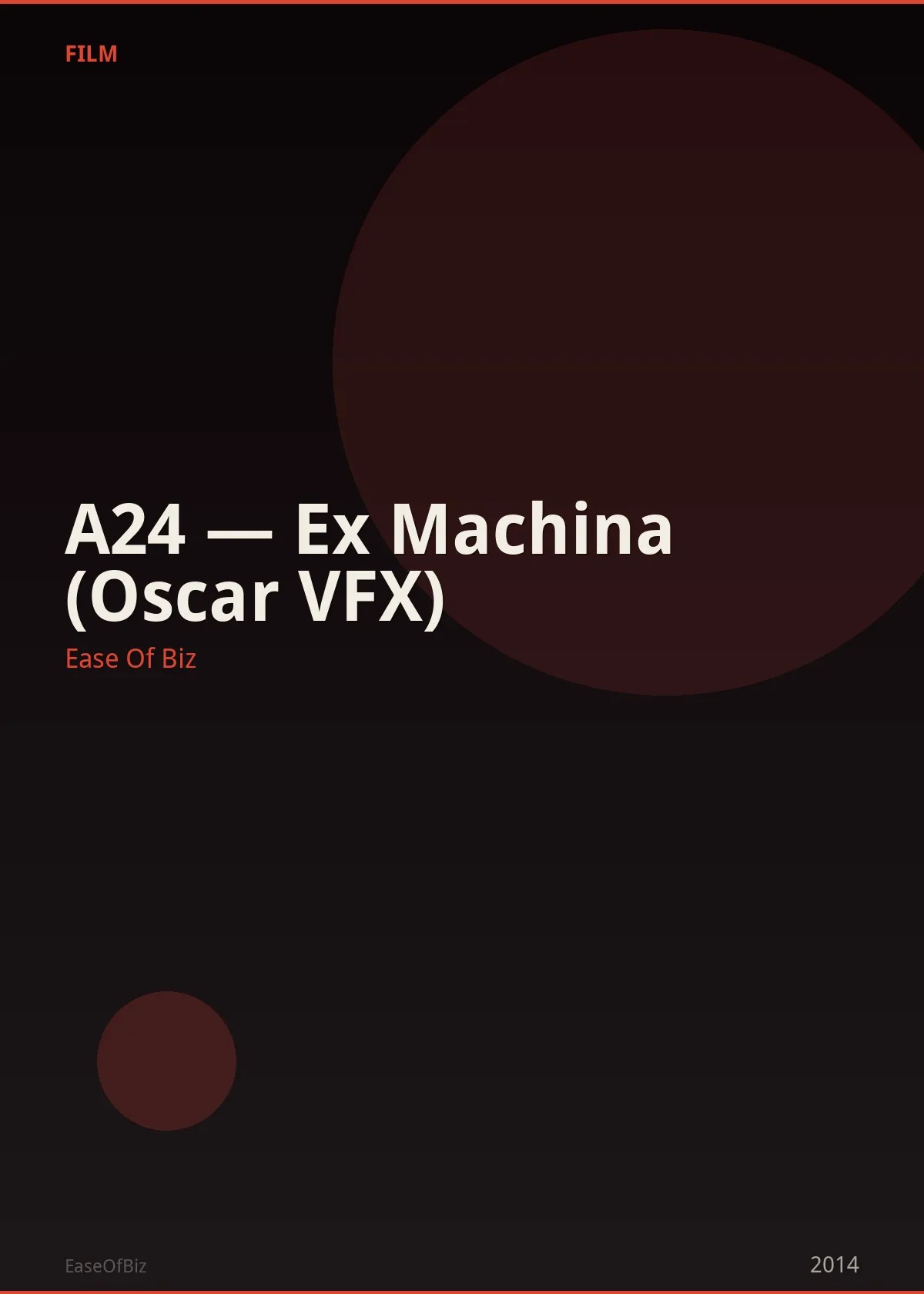 A24 — Ex Machina (Oscar VFX)