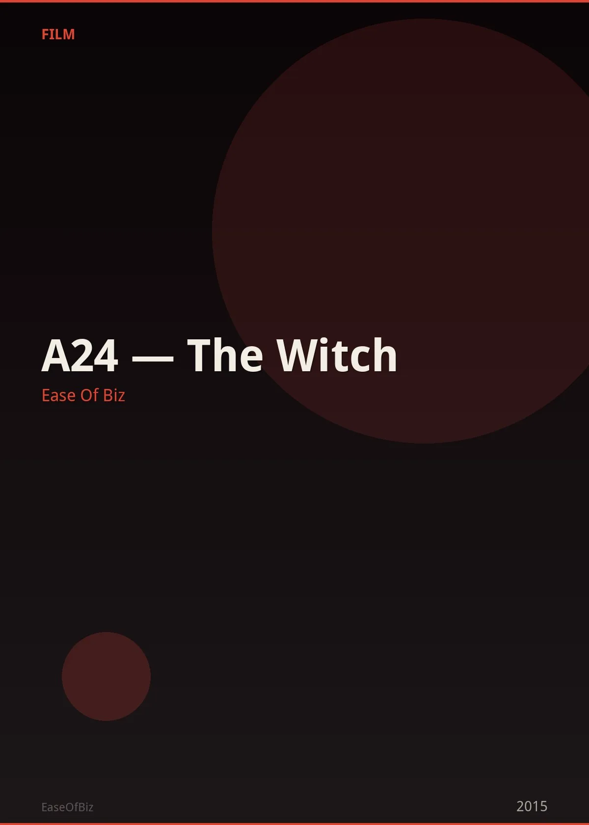 A24 — The Witch