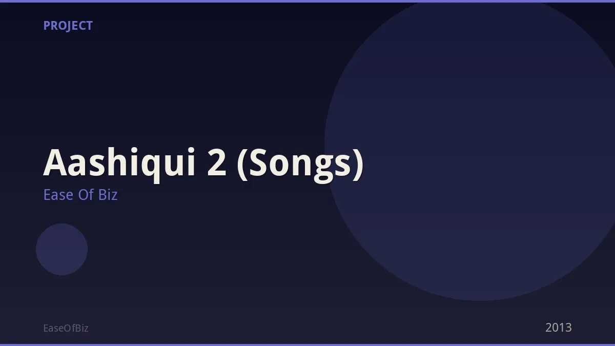 Aashiqui 2 (Songs)