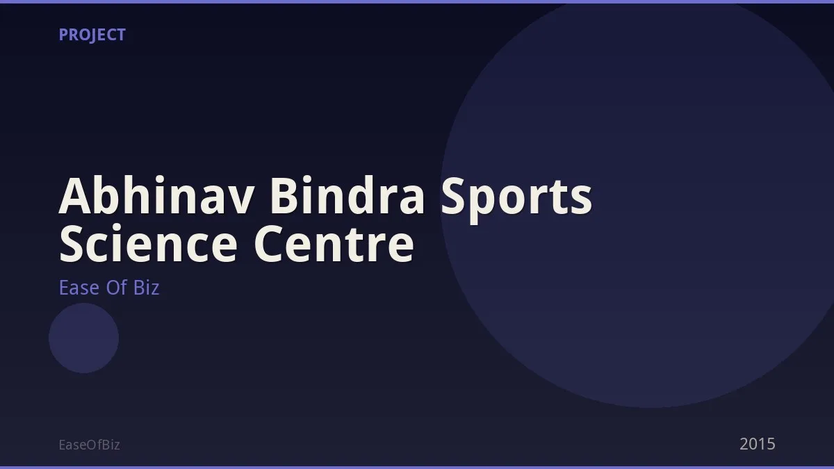 Abhinav Bindra Sports Science Centre