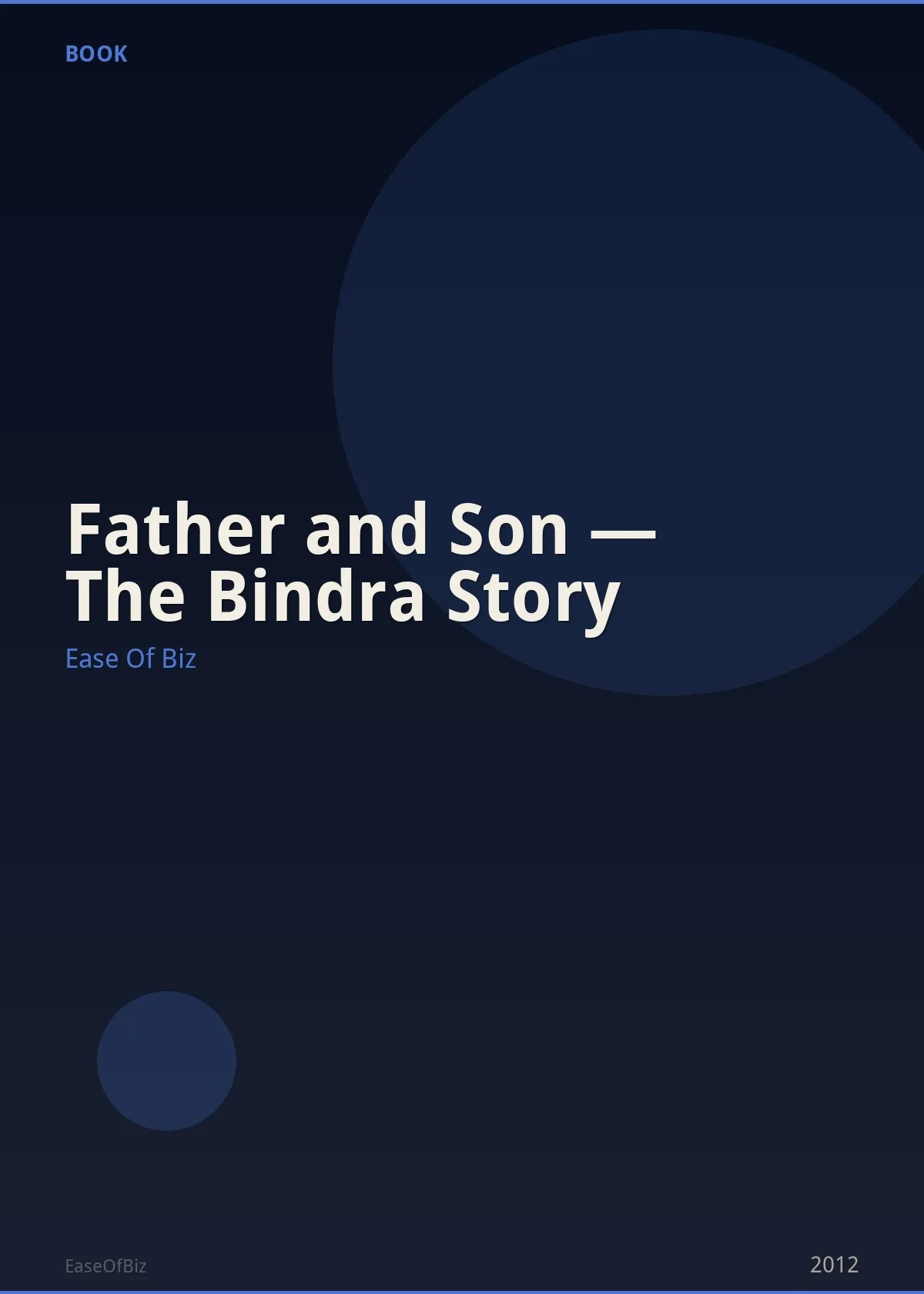Father and Son — The Bindra Story