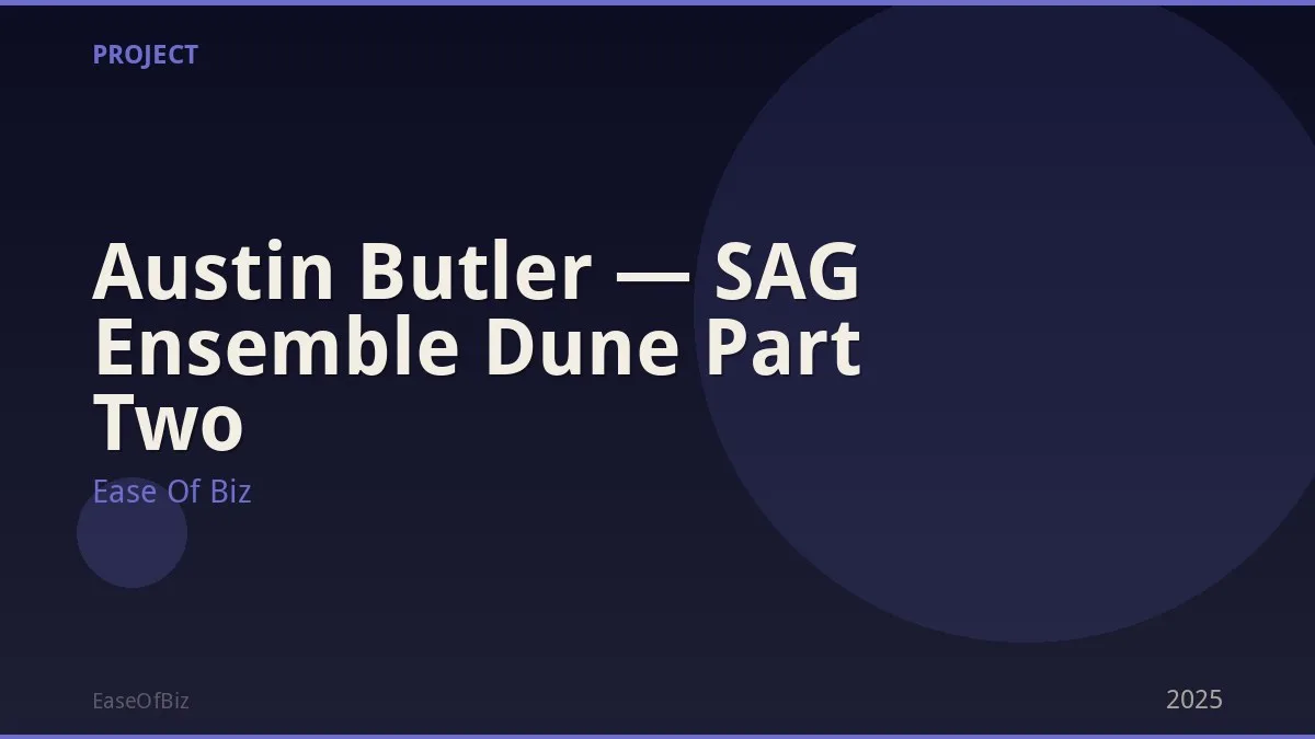 Austin Butler — SAG Ensemble Dune Part Two
