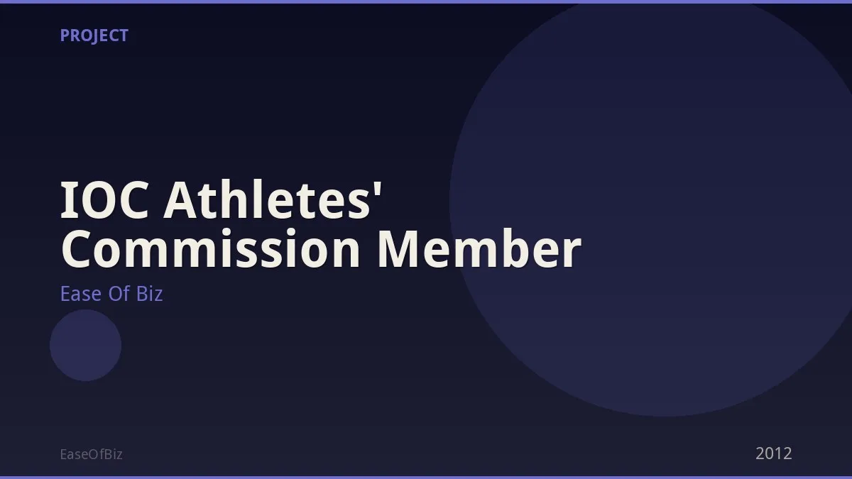 IOC Athletes' Commission Member