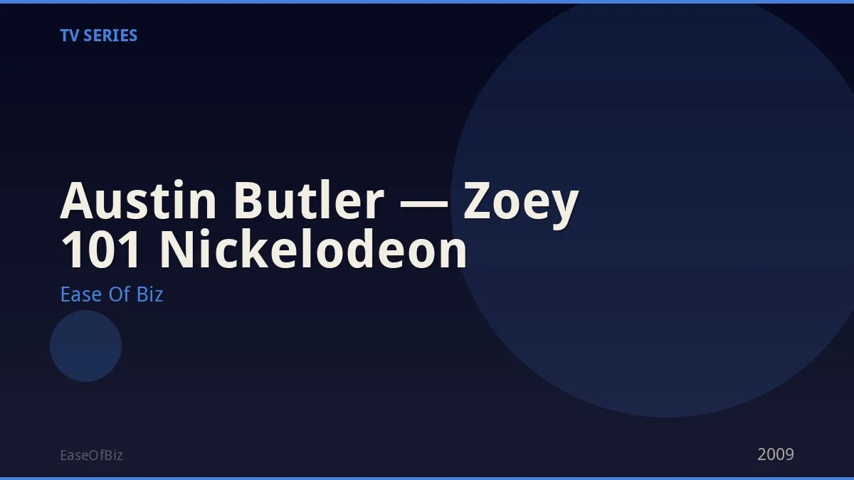 Austin Butler — Zoey 101 Nickelodeon
