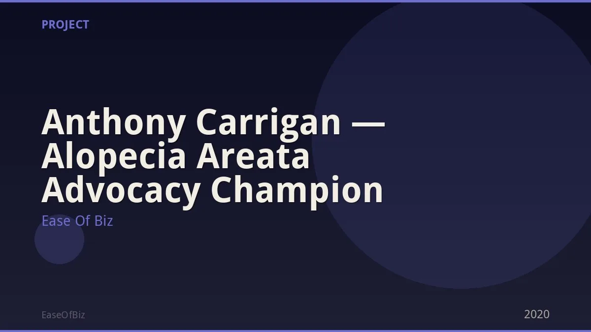Anthony Carrigan — Alopecia Areata Advocacy Champion