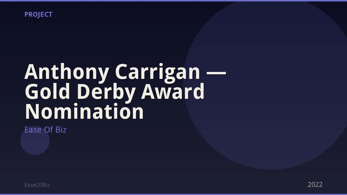 Anthony Carrigan — Gold Derby Award Nomination