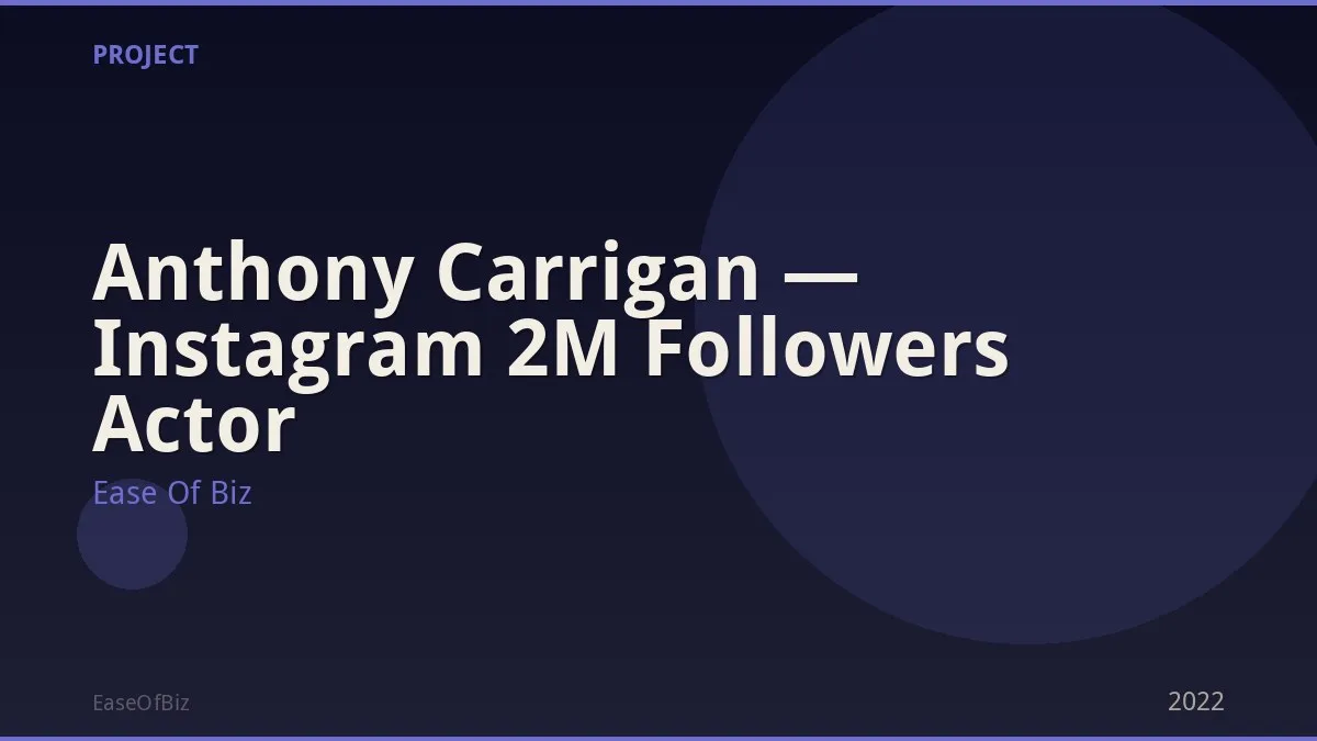 Anthony Carrigan — Instagram 2M Followers Actor