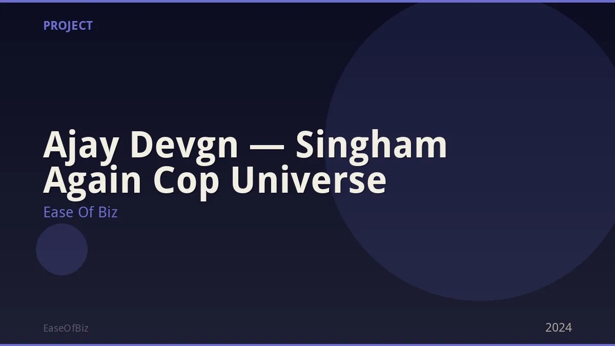 Ajay Devgn — Singham Again Cop Universe