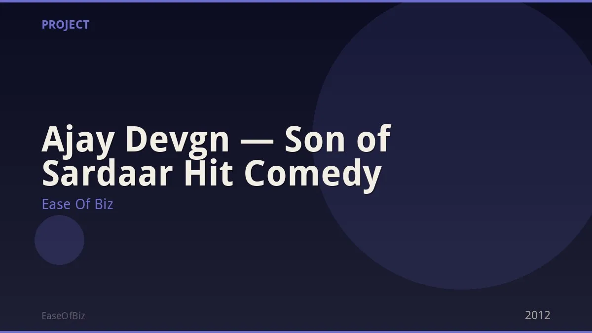 Ajay Devgn — Son of Sardaar Hit Comedy