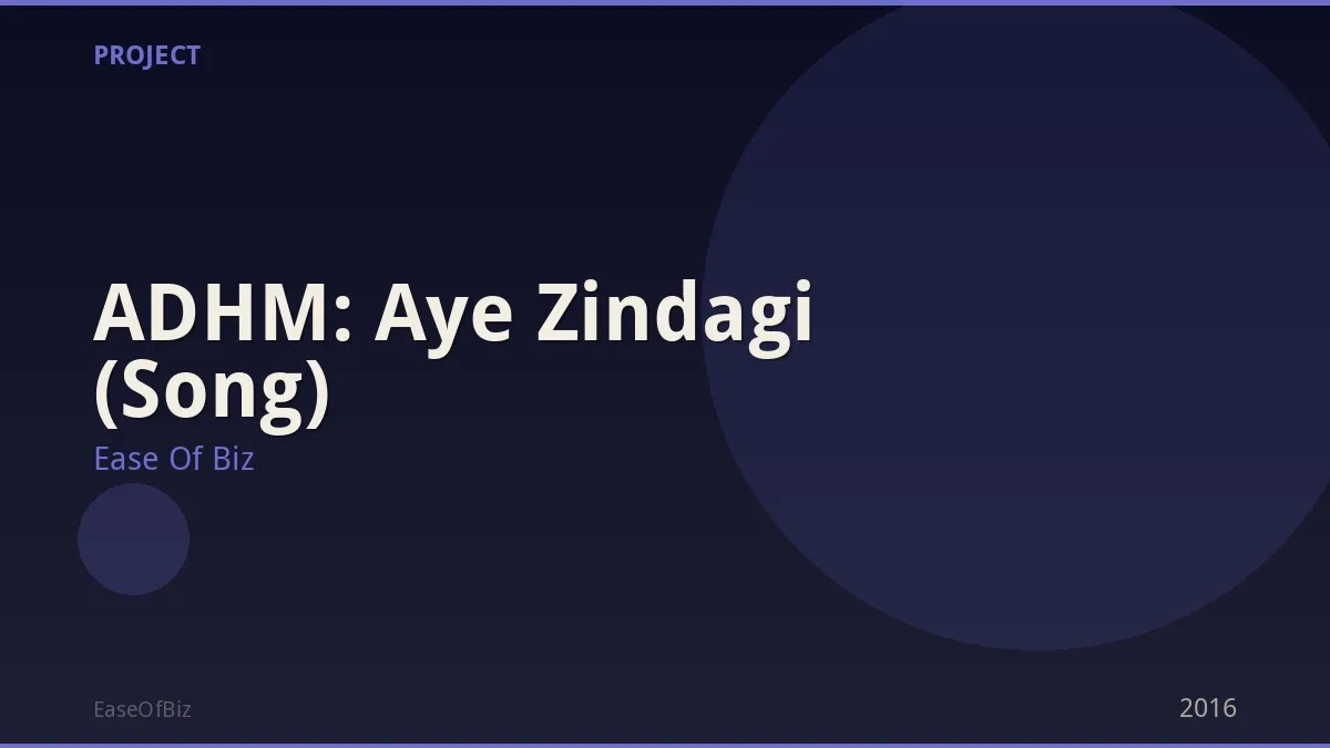 ADHM: Aye Zindagi (Song)