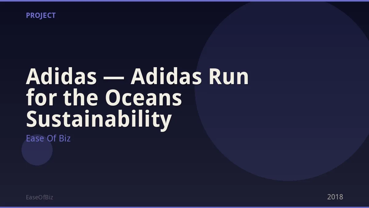 Adidas — Adidas Run for the Oceans Sustainability