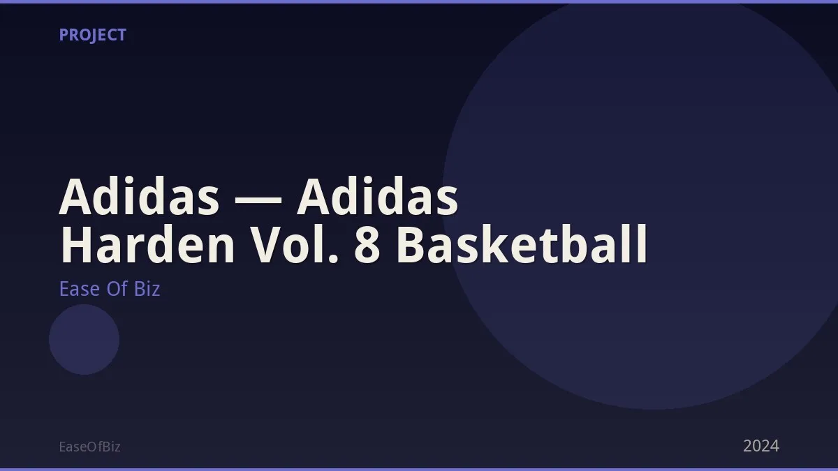  Adidas — Adidas Harden Vol. 8 Basketball