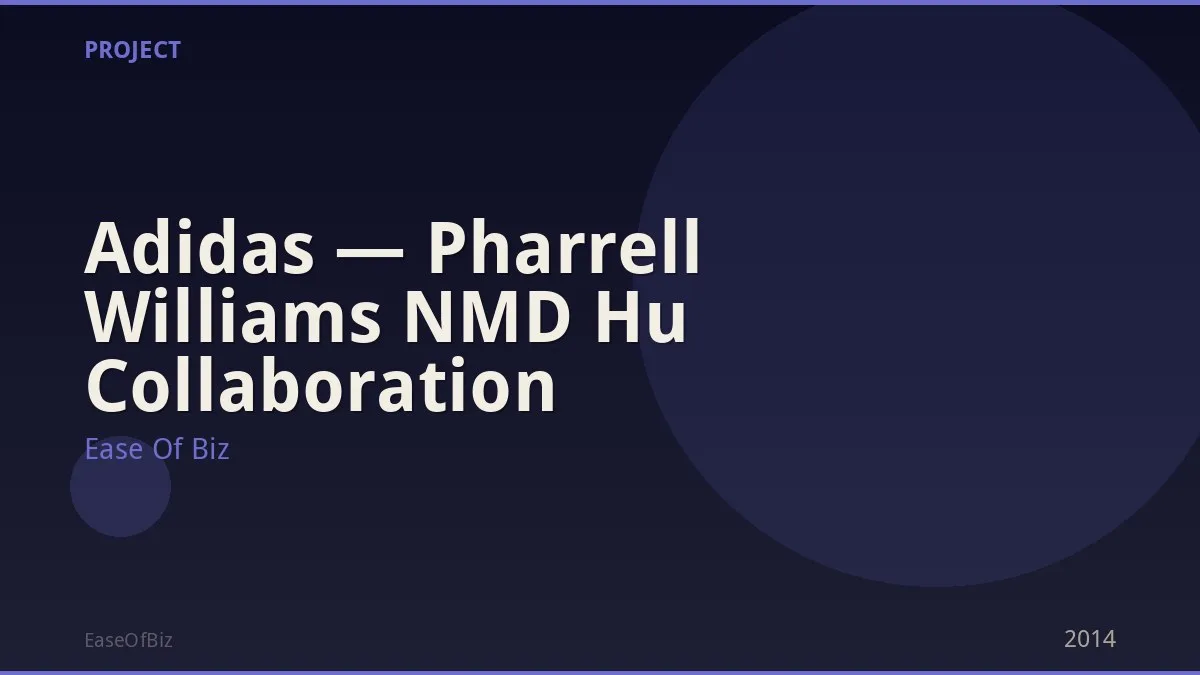  Adidas — Pharrell Williams NMD Hu Collaboration