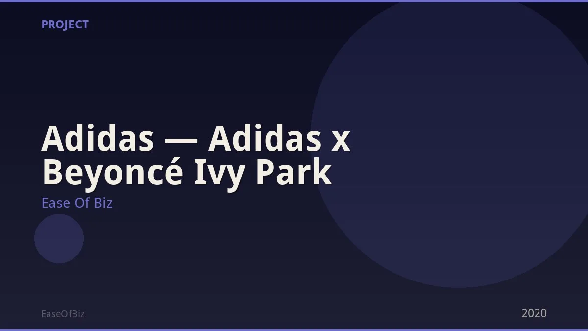  Adidas — Adidas x Beyoncé Ivy Park