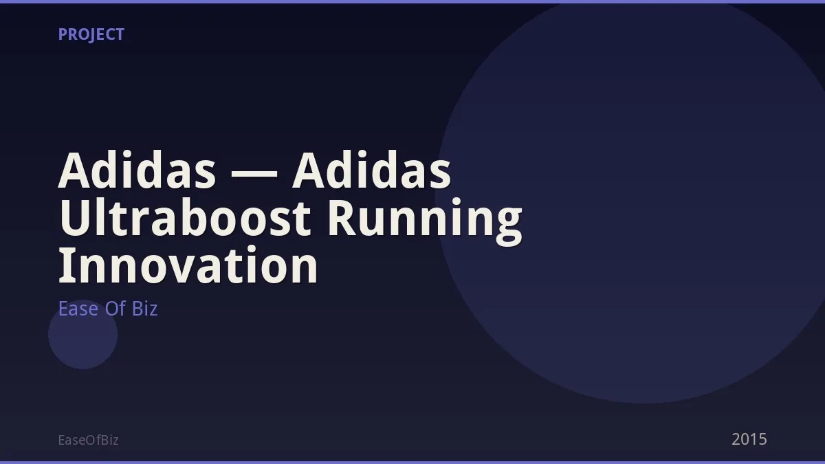  Adidas — Adidas Ultraboost Running Innovation