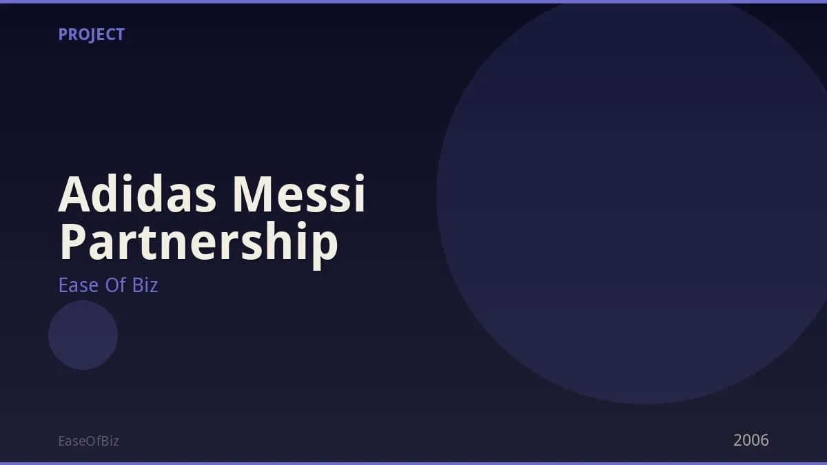 Adidas Messi Partnership