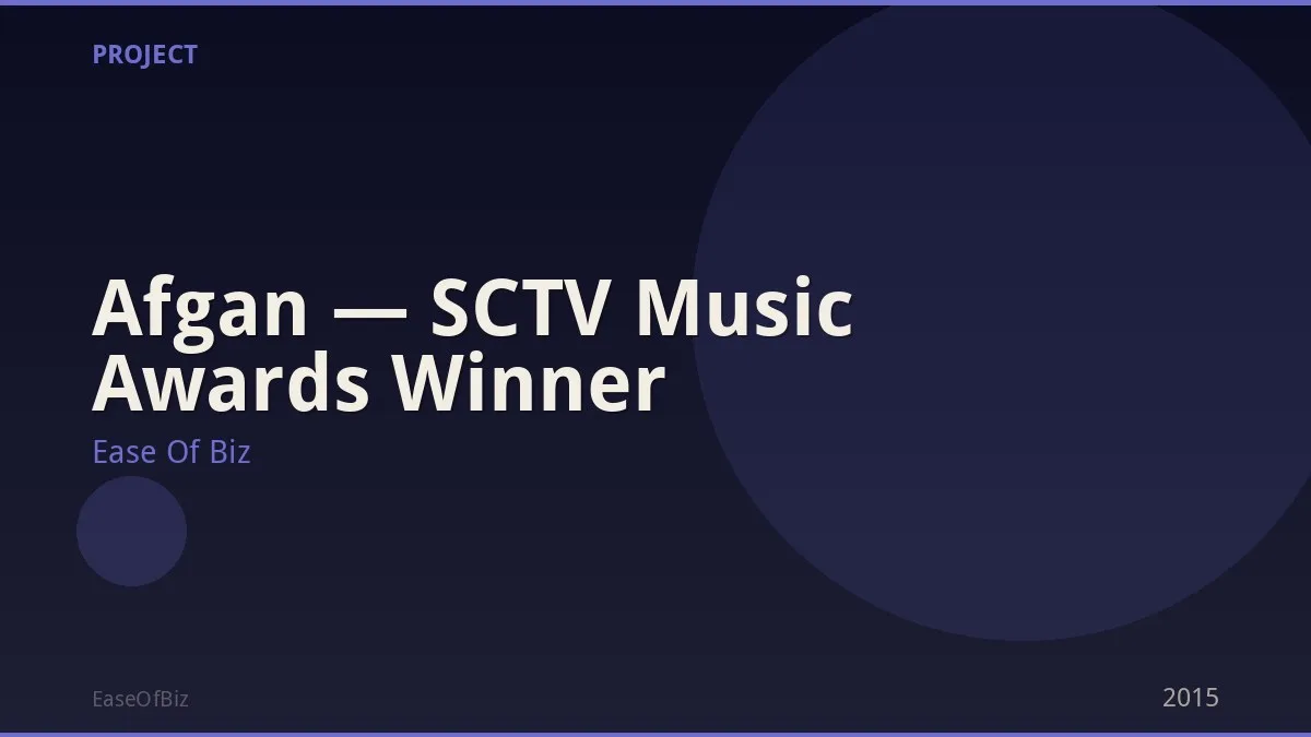 Afgan — SCTV Music Awards Winner