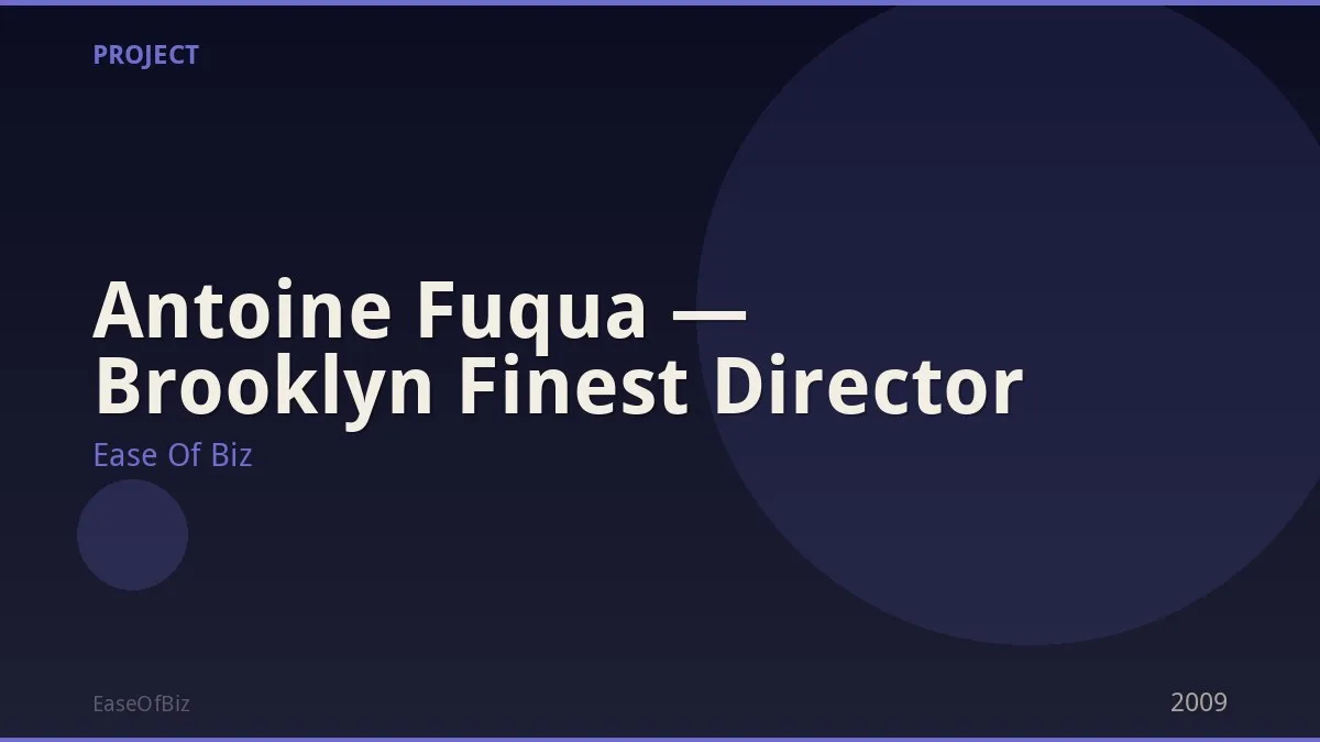 Antoine Fuqua — Brooklyn Finest Director