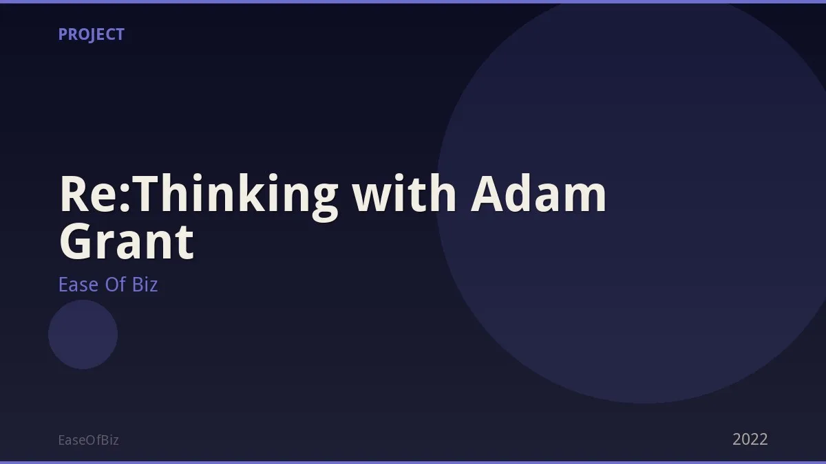Re:Thinking with Adam Grant