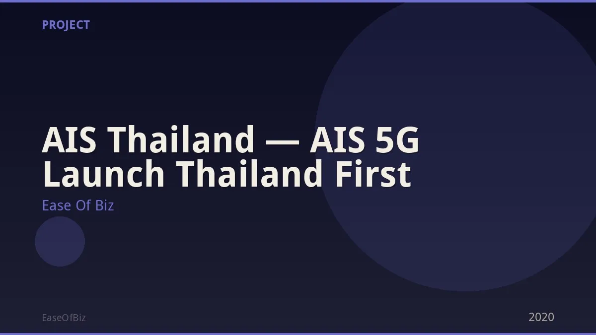 AIS Thailand — AIS 5G Launch Thailand First