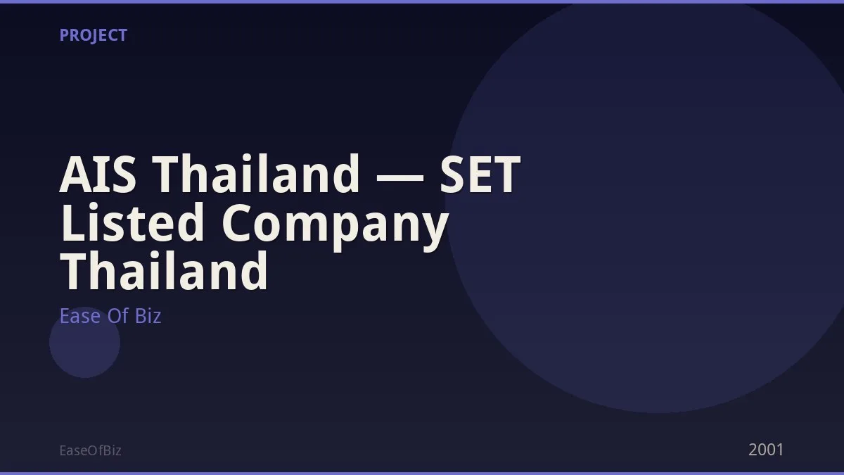AIS Thailand — SET Listed Company Thailand