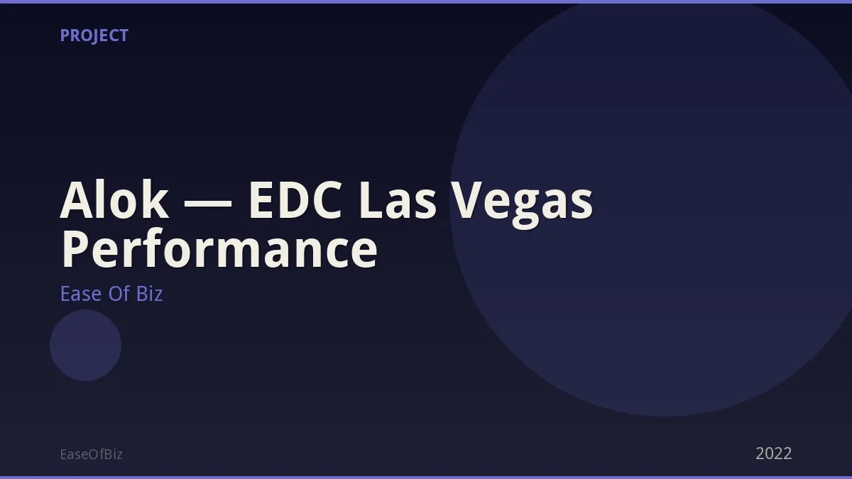 Alok — EDC Las Vegas Performance