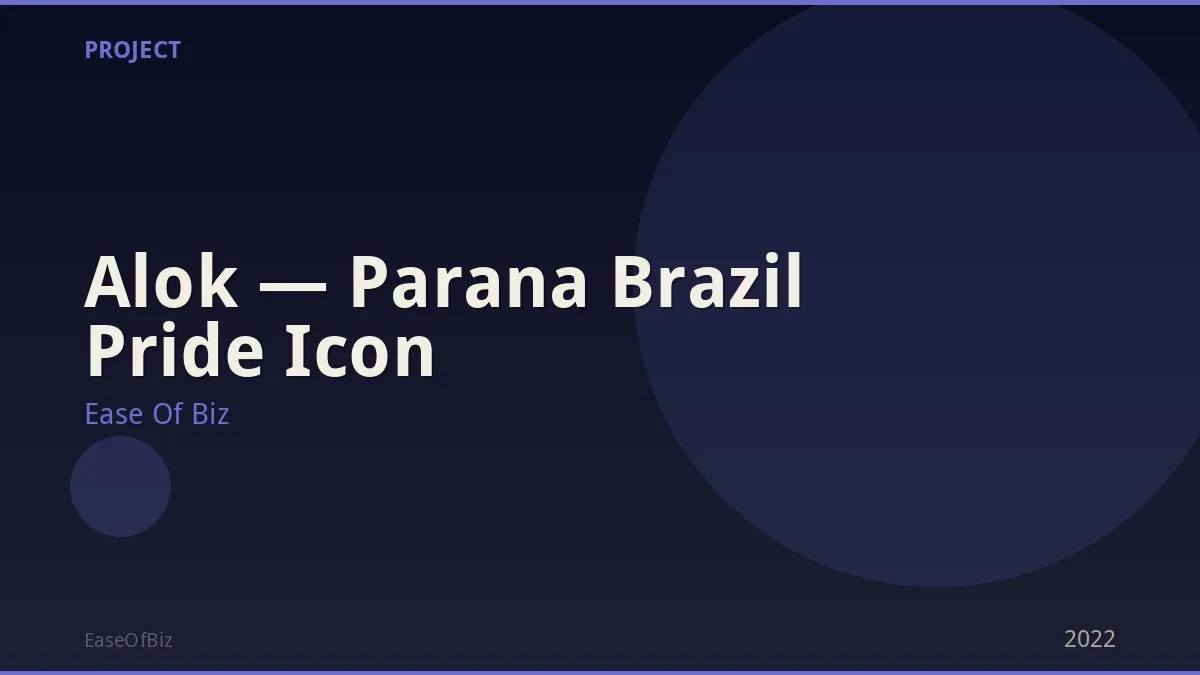 Alok — Parana Brazil Pride Icon